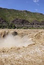 Hukou Waterfall of Yellow River Royalty Free Stock Photo