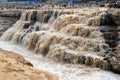Hukou waterfull in yellow river Royalty Free Stock Photo