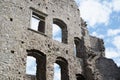 Hukvaldy - detail of old historical building made of stone