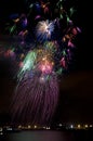 Hula Dancer Fireworks Royalty Free Stock Photo