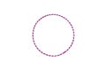 hula Hoop silver with purple isolated on white background Royalty Free Stock Photo