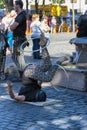 Hula Hoop street entertainer at Ankeny Square, Portland Royalty Free Stock Photo