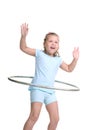 Hula hooping kid