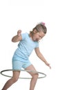 Hula hooping kid