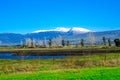 Hula Valley and Mount Hermon, Northern Israel Royalty Free Stock Photo