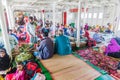 HULARHAT, BANGLADESH - NOVEMBER 19, 2016: Third class of MV Modhumoti ship, Banglade