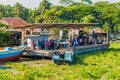 HULARHAT, BANGLADESH - NOVEMBER 19, 2016: View of Hularhat Launch Ghat pier , Banglade