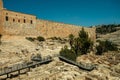 Hulda Gates and Southern Steps in Old City Jerusalem Royalty Free Stock Photo