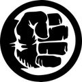 hulk fist logo monogram digital file with image eps vector file
