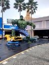 Hulk Statue at the Transport Museum in East Java, Indonesia