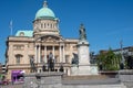 Hull City Hall with queen victoria statue in front Royalty Free Stock Photo