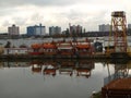 Hull Marina and walking along the River Humber and Docks.