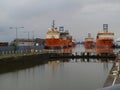 Hull Marina and walking along the River Humber and Docks.