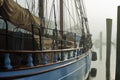 Hull of tall ship