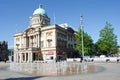 Hull City Hall with fountain in front Royalty Free Stock Photo