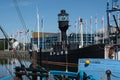 Hull Docks with Spurn head lightship Royalty Free Stock Photo