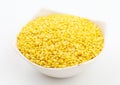 Hulled-split mung bean Royalty Free Stock Photo