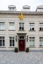 Hulst, Zeeland, The Netherlands - The Antwerp little castle, a neo classical building in old town Royalty Free Stock Photo