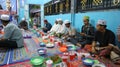 iftar together for adherents of the Islamic religion during the month of Ramadan for friendship