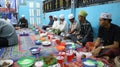 iftar together for adherents of the Islamic religion during the month of Ramadan for friendship