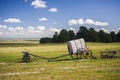 A carriage on the grassland Royalty Free Stock Photo