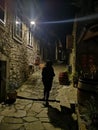 Hum Smallest Town in the World by Night / Istria, Croatia