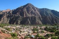 Humahuaca village panorama view