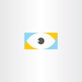 humal eye logo vector sign element icon Royalty Free Stock Photo