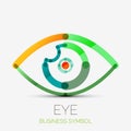 Humam eye company logo, business concept