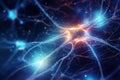 Human active nerve cell Created with Generative AI Technology