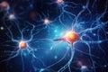 Human active nerve cell Created with Generative AI Technology