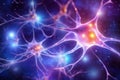 Human active nerve cell Created with Generative AI Technology