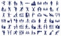 Human Activity vector icons set every single icon can be easily modified or edited