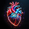human anatomy heart human organ. 3d illustration Royalty Free Stock Photo