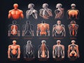 Human Anatomy Vector Set,Generative AI lllustration