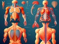 Human Anatomy Vectors,Generative AI lllustration