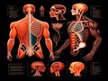 Human Anatomy Vectors,Generative AI lllustration
