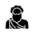 human ancient greece glyph icon vector illustration