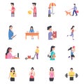 Human Avatars Icons Pack Royalty Free Stock Photo