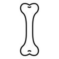 Human bone printing icon outline vector. Medical healthcare