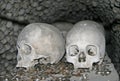 Human bones in Sedlec Ossuary, Kostnice cemetery Royalty Free Stock Photo