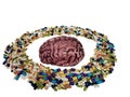 Human Brain on Drugs Royalty Free Stock Photo