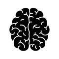 Human brain flat vector icon