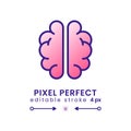 Human brain gradient fill desktop icon Royalty Free Stock Photo