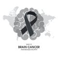 May is Brain Cancer Awareness Month vector Royalty Free Stock Photo