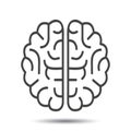 Human brain icon - vector