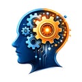 Human Brain With Mechanical And Digital Elements Representing Artificial Intelligence Concept Royalty Free Stock Photo