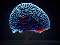 Human brain on mental idea mind Concept. Generative AI.