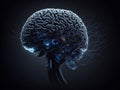 Human brain on mental idea mind Concept. Generative AI Royalty Free Stock Photo
