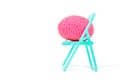 Human Brain Model on Folding Green Chair